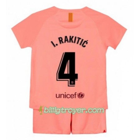 Billige Fotballdrakter FC Barcelona I.Rakitic 4 Barn Tredjedraktsett 2018/19 Kortermet